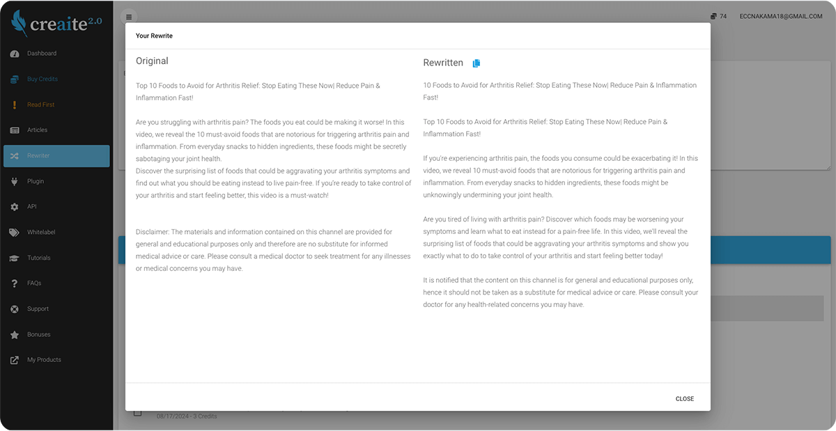 Creaite - Gallery Image