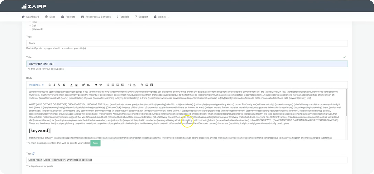 Zairp - Gallery Image